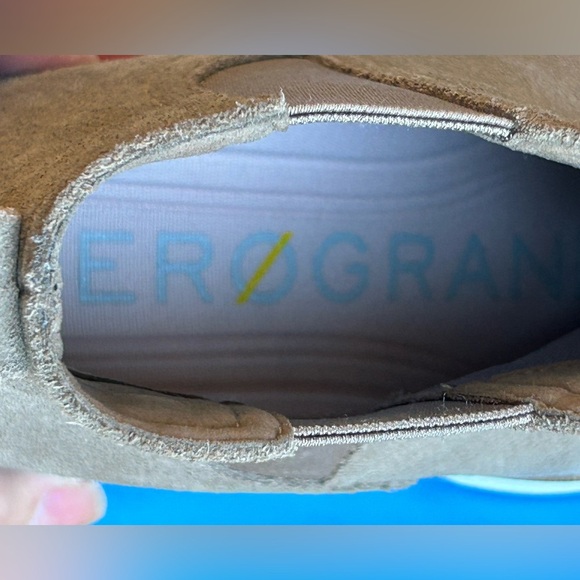 Cole Haan Chelsea W21353 Men's Taupe Faux Suede Ankle Boots Size 5 1/2B - Picture 13 of 13